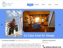 Tablet Screenshot of lacasaazuldealange.com